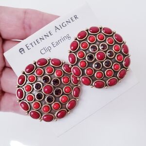 Vintage Etienne Aigner Clip Earrings